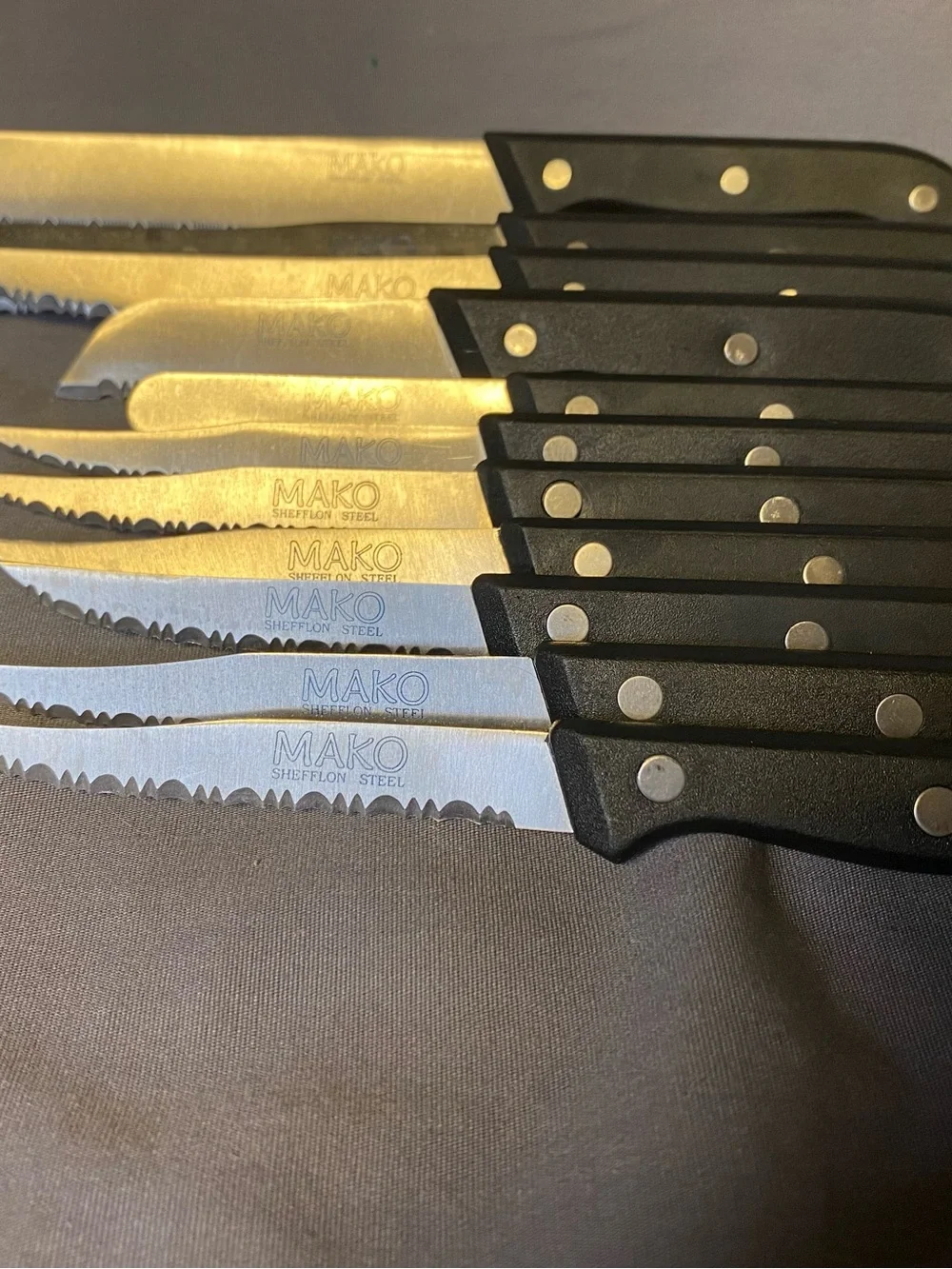Mako Sheffield Steel kitchen knives set of 11